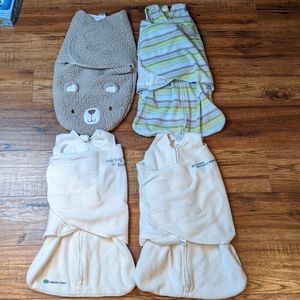 Halo Sleepsack Swaddle Newborn Fleece Bundle